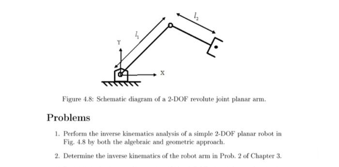 Figure 4.8: Schematic diagram of a 2-DOF revolute | Chegg.com