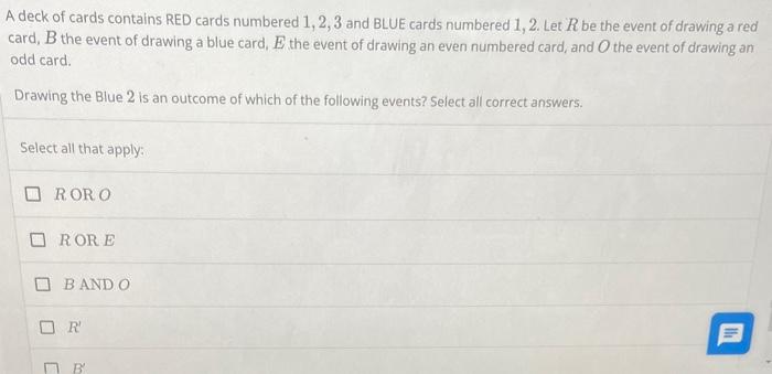 Solved A Deck Of Cards Contains RED Cards Numbered 1,2,3 And | Chegg.com