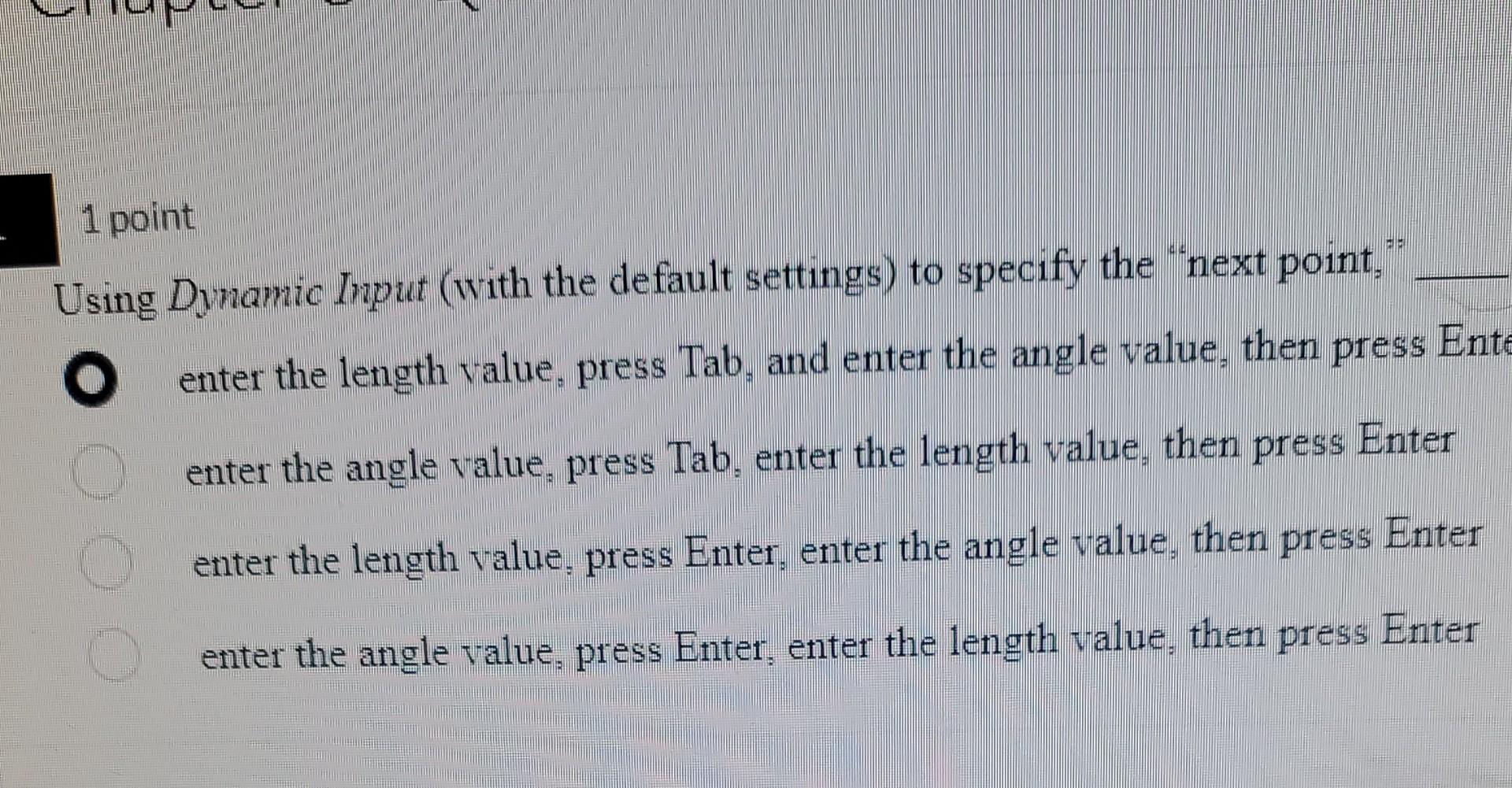 Solved Using Dynamic Input (with the default settings) to | Chegg.com