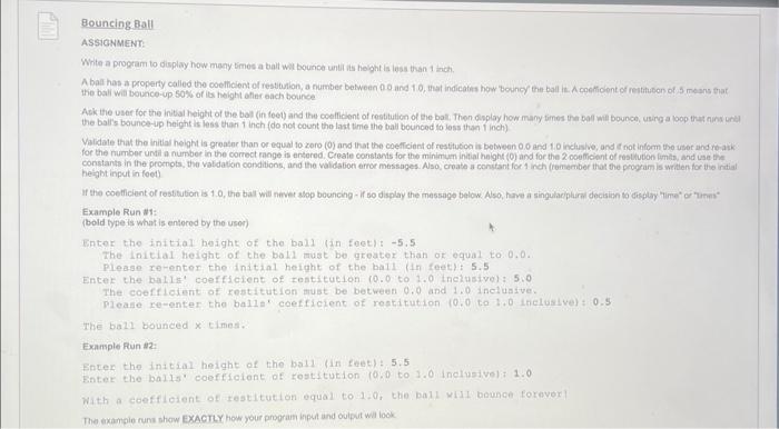 Solved ASSICNMENT: Whte a program to display how maay Emes a | Chegg.com