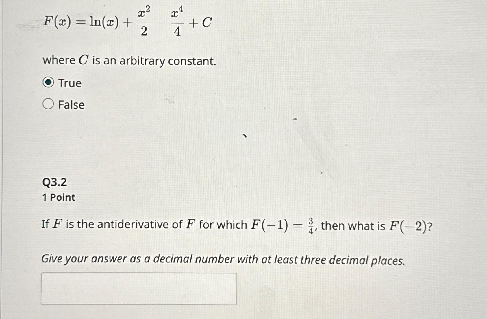solved-f-x-ln-x-x22-x44-cif-f-is-the-antiderivative-of-f-chegg