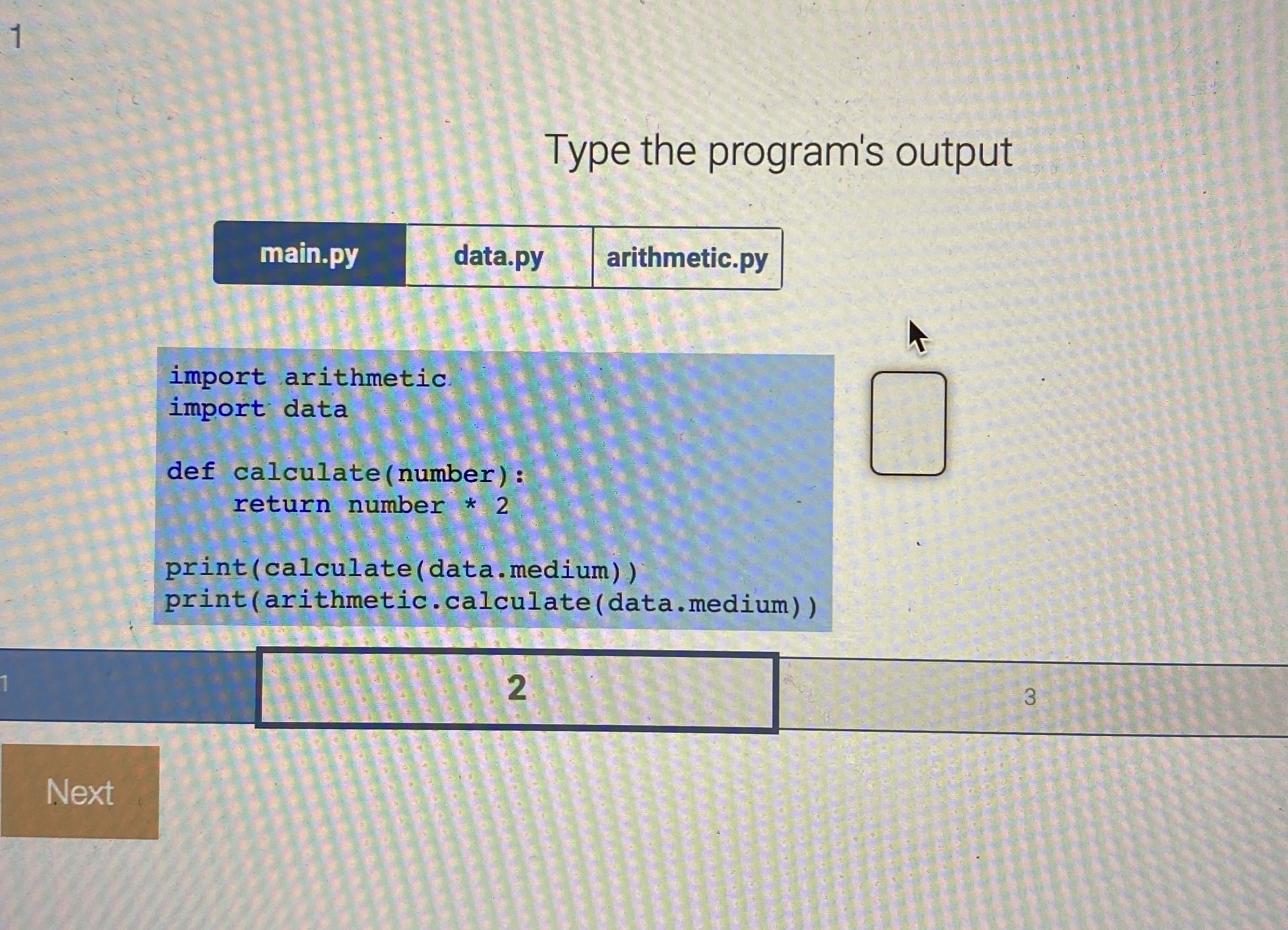 Solved Type the program's | Chegg.com