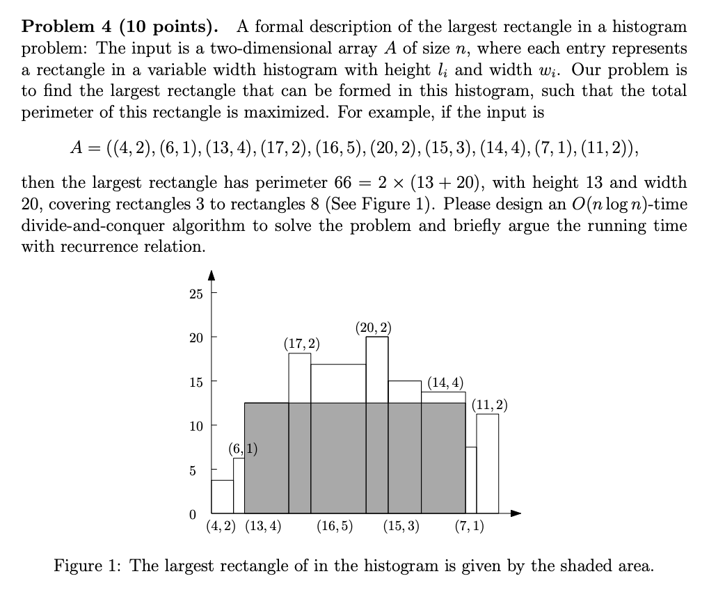 Problem 4 (10 ﻿points). ﻿A formal description of ﻿the | Chegg.com