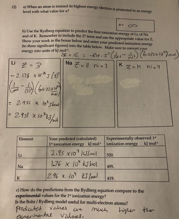 Solved How Would I Solve For Na And K In The Empty Box Us Chegg Com