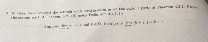 Solved definition 4.1.2 is for every E(epsilon) > 0 there | Chegg.com