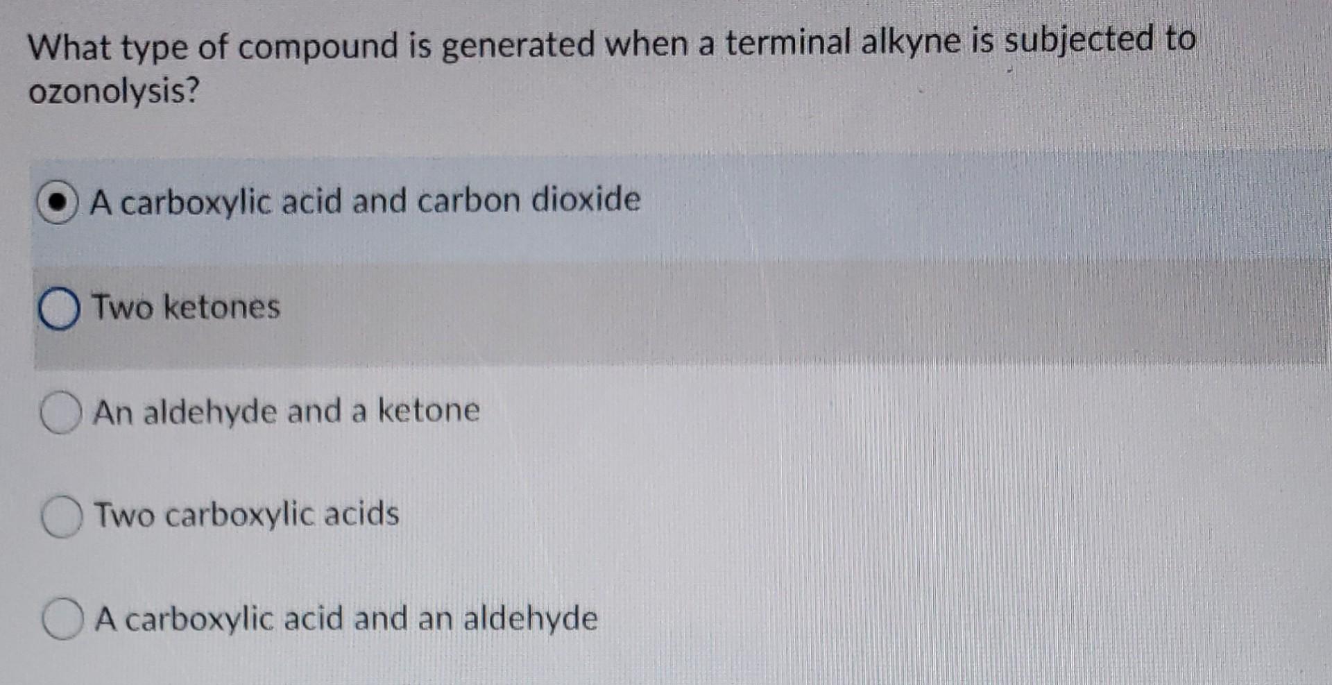 Solved What type of compound is generated when a terminal | Chegg.com