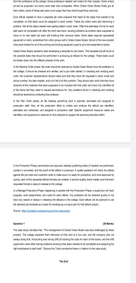 Solved Read the following Case Study and Answer ALL | Chegg.com