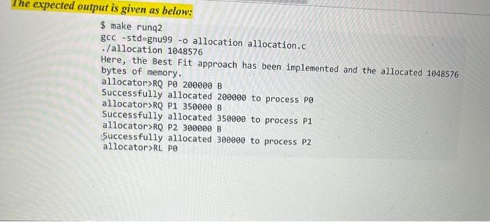 Solved please write the code in c language and make sure to | Chegg.com