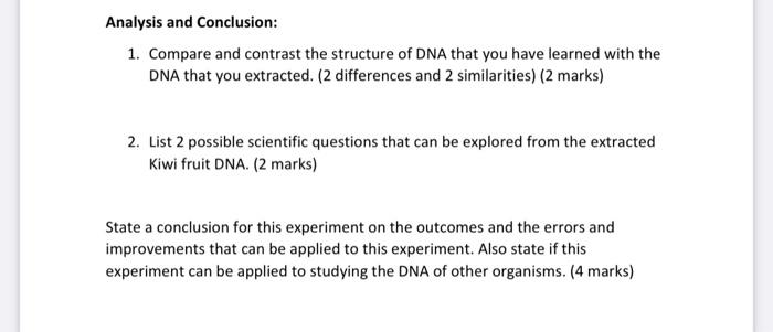 Solved DNA Extraction lab Name: Date: Grade: No MLA | Chegg.com