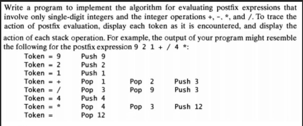Solved Write a program to implement the algorithm for | Chegg.com