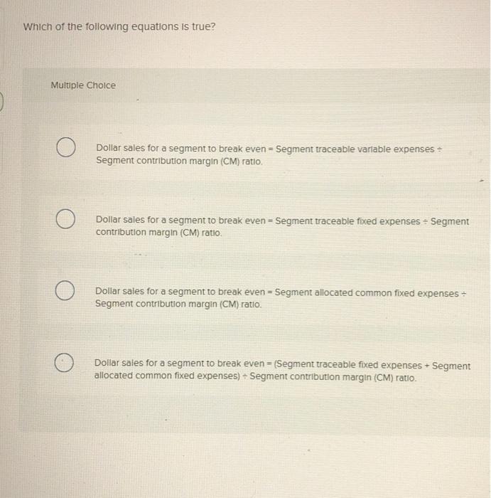 Solved Assume a company has four divisions. Division A has