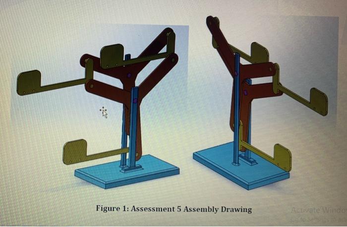 Solved Figure 1: Assessment 5 Assembly Drawing | Chegg.com