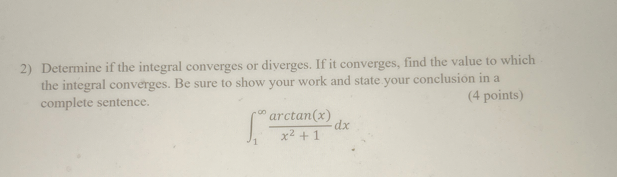 Solved Determine if the integral converges or diverges. If | Chegg.com