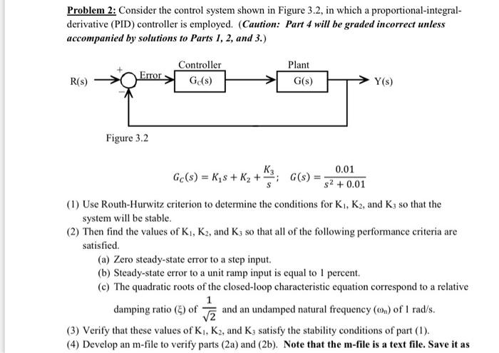 Solved Problem 2: Consider the control system shown in | Chegg.com