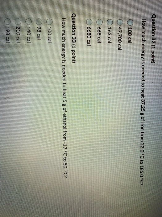 Solved Question 32 1 Point How Much Energy Is Needed To Chegg solved-question-32-1-point-how-much-energy-is-needed-to-chegg