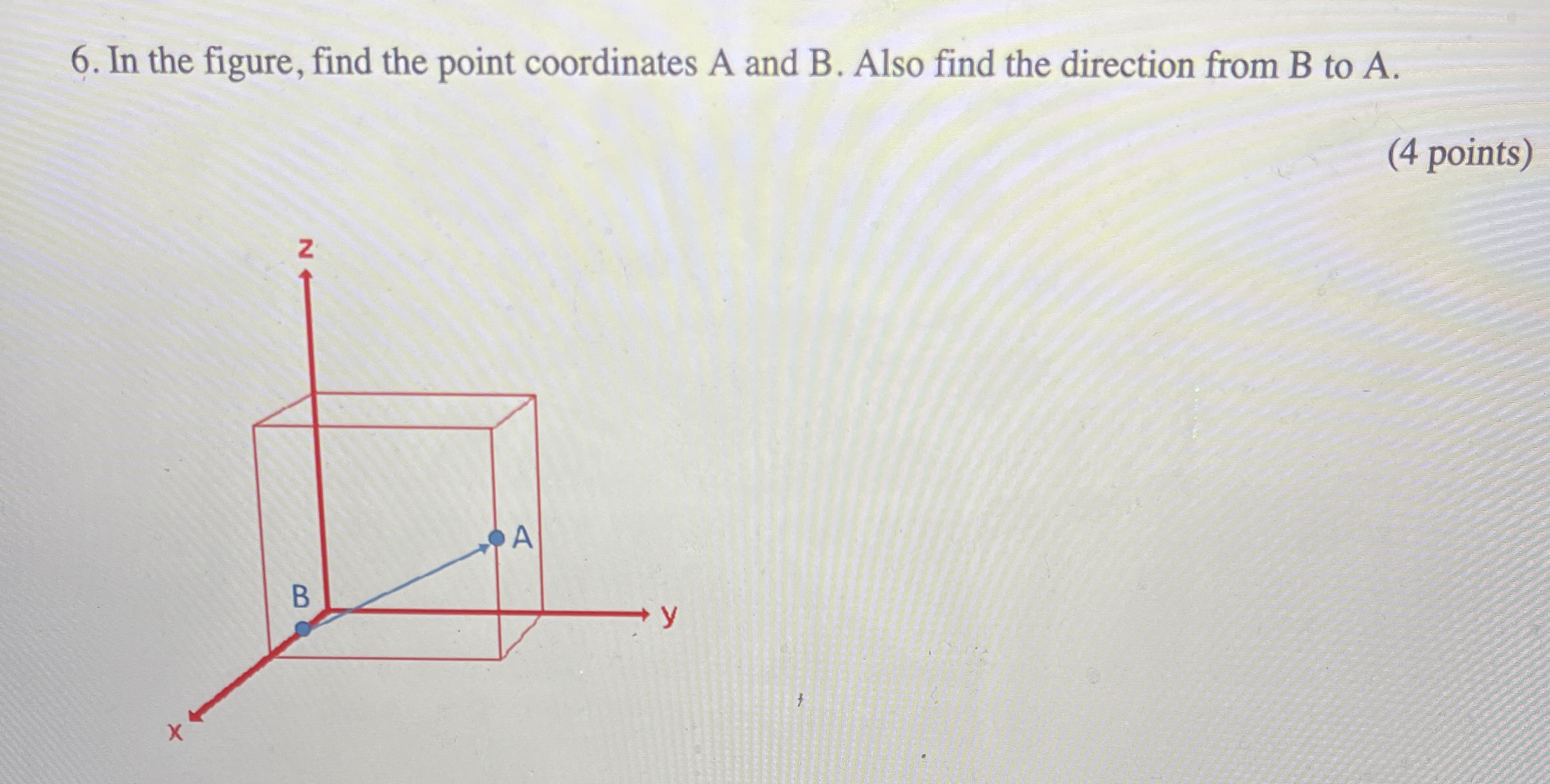 Solved In the figure, find the point coordinates A and B. | Chegg.com