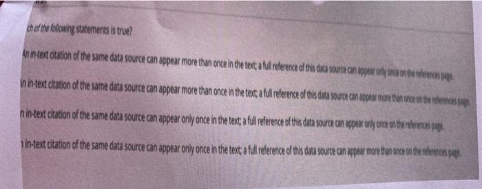 Th Of The Following Statements Is True An Intent Chegg Com