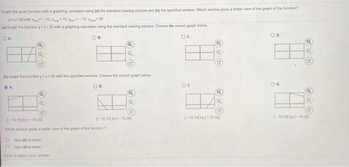 Solved Graph the given function with a graphing calculator | Chegg.com