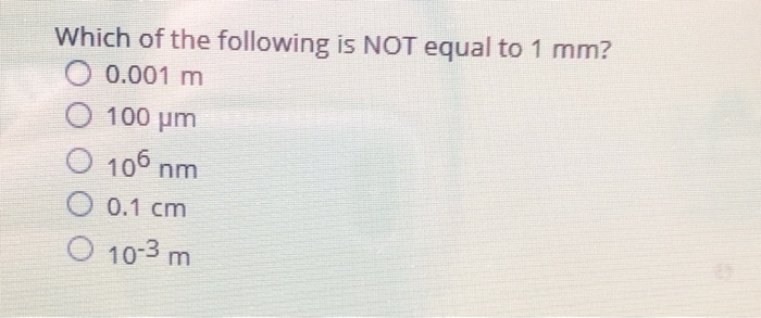 a millimeter is equal to