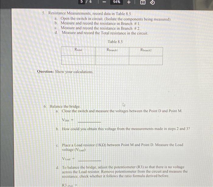 Solved 150_Lab8%20(1).pdf 1/6 | 94% + I O EMT1150 Lab | Chegg.com