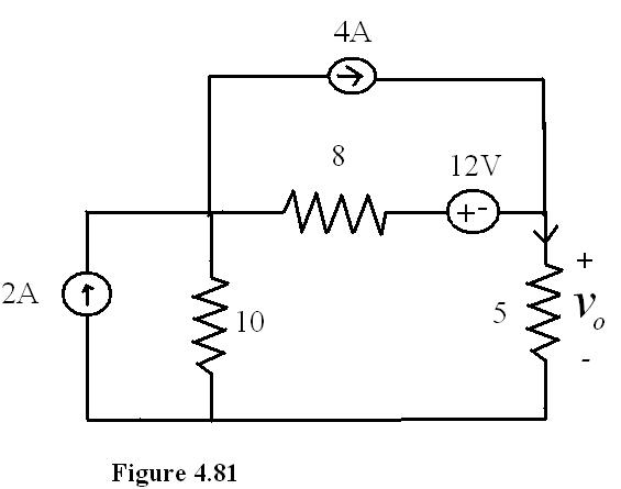 Solved Use Superposition To Find V0 In The Circuit Of