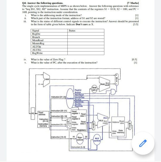 Solved 04: Answer the following questions. 17 Marks] The | Chegg.com