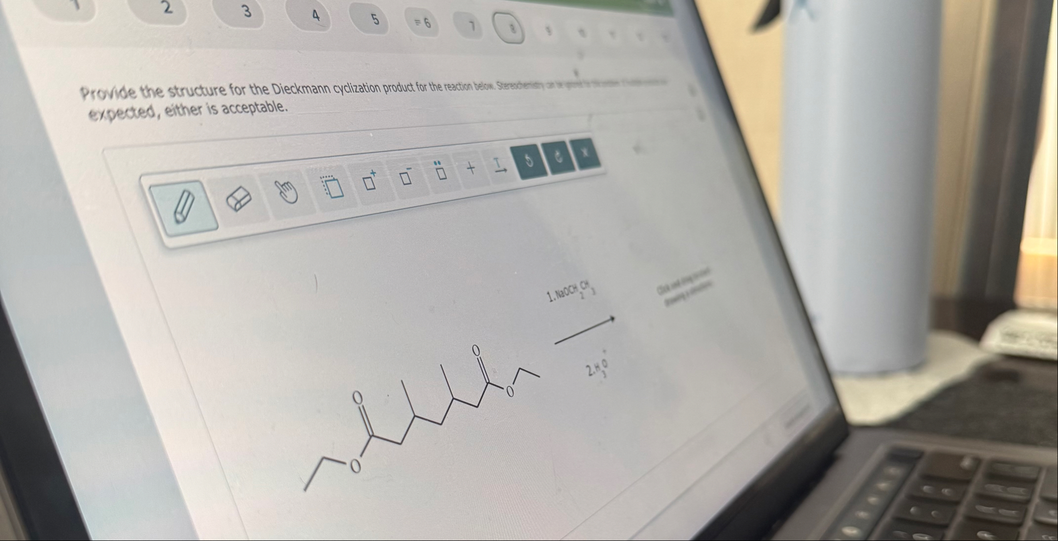 Provide the structure for the Dieckmann cyclization | Chegg.com