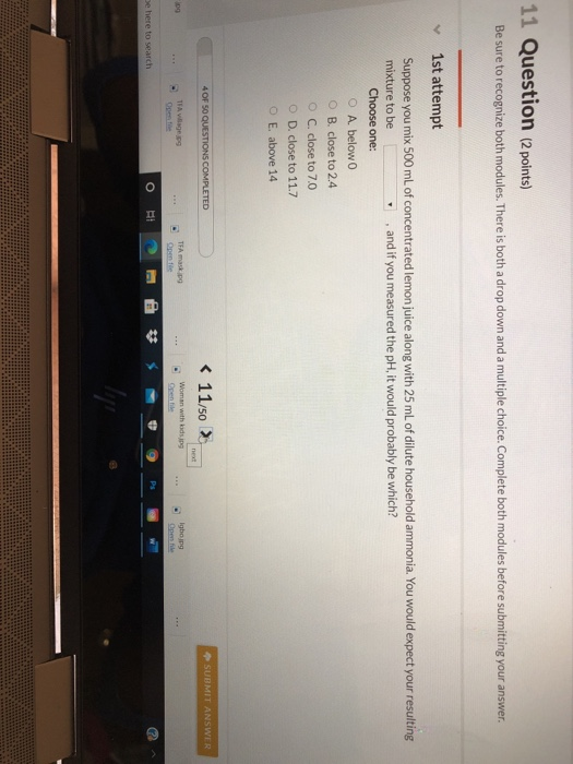 Solved 11 Question (2 points) Be sure to recognize both | Chegg.com