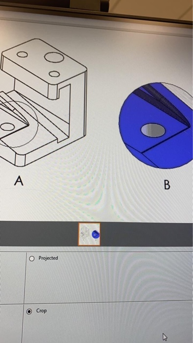 projected view solidworks