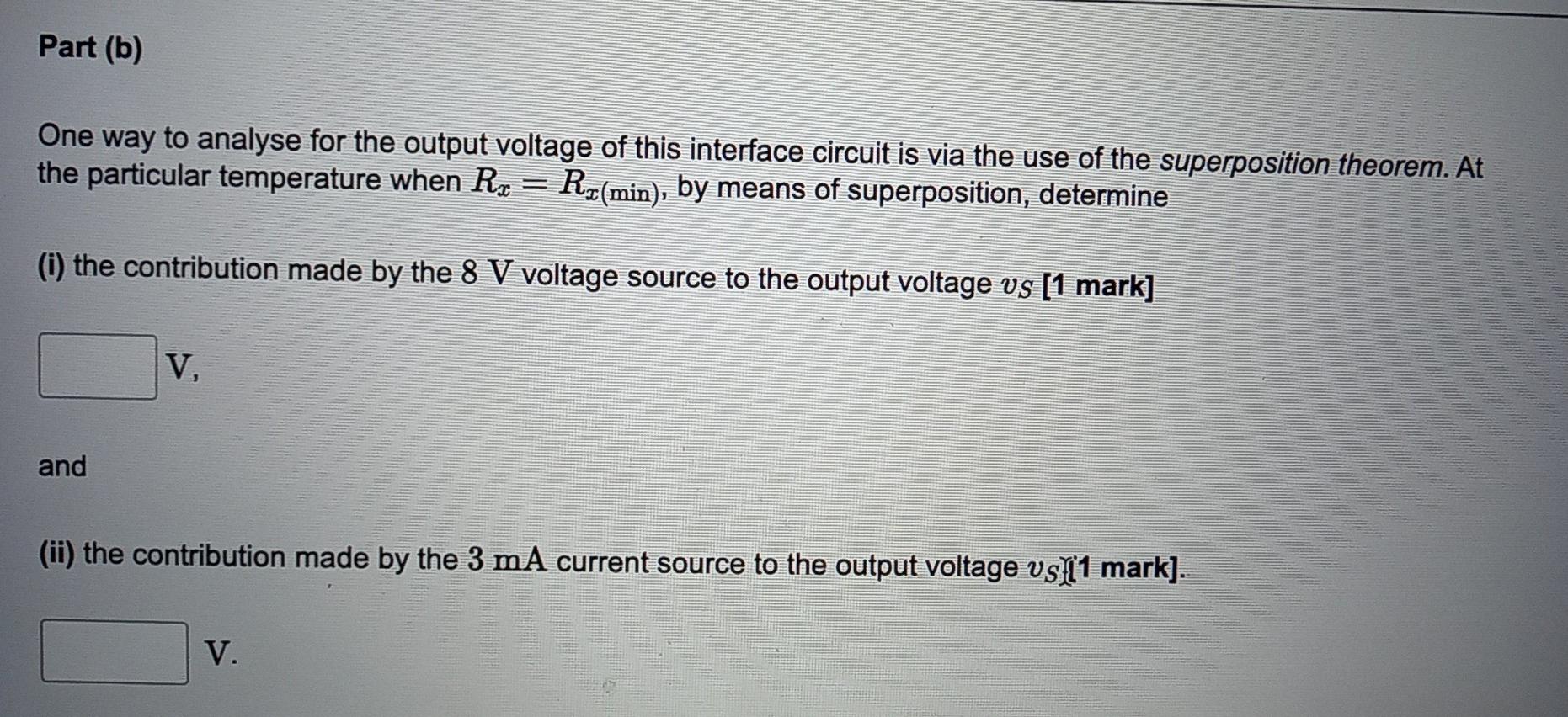 Solved A thermistor R,(T) with a negative temperature | Chegg.com