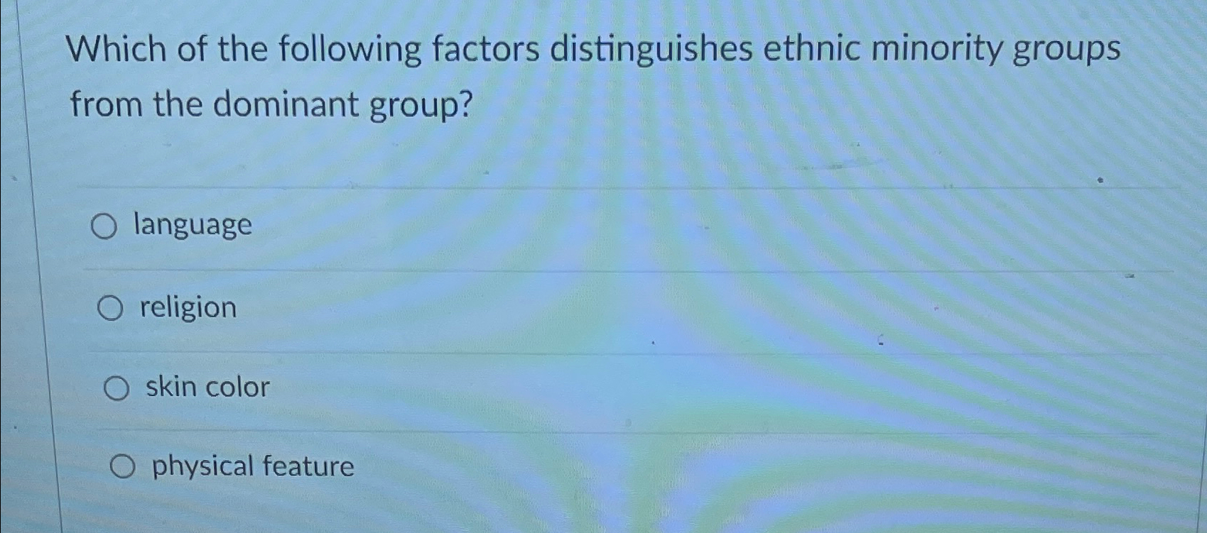 which of the following is untrue regarding ethnic minority families