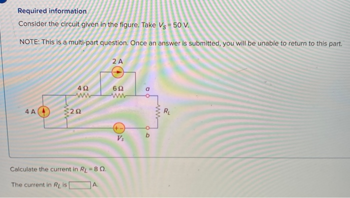 Solved Consider the circuit given in the figure. Take Vs =