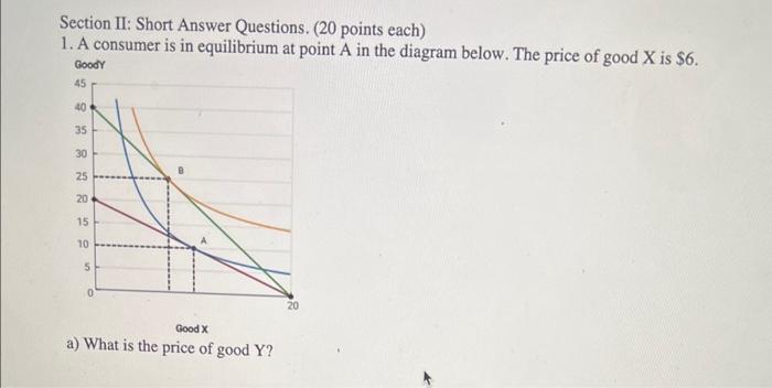 Solved Section II: Short Answer Questions. (20 points each) | Chegg.com
