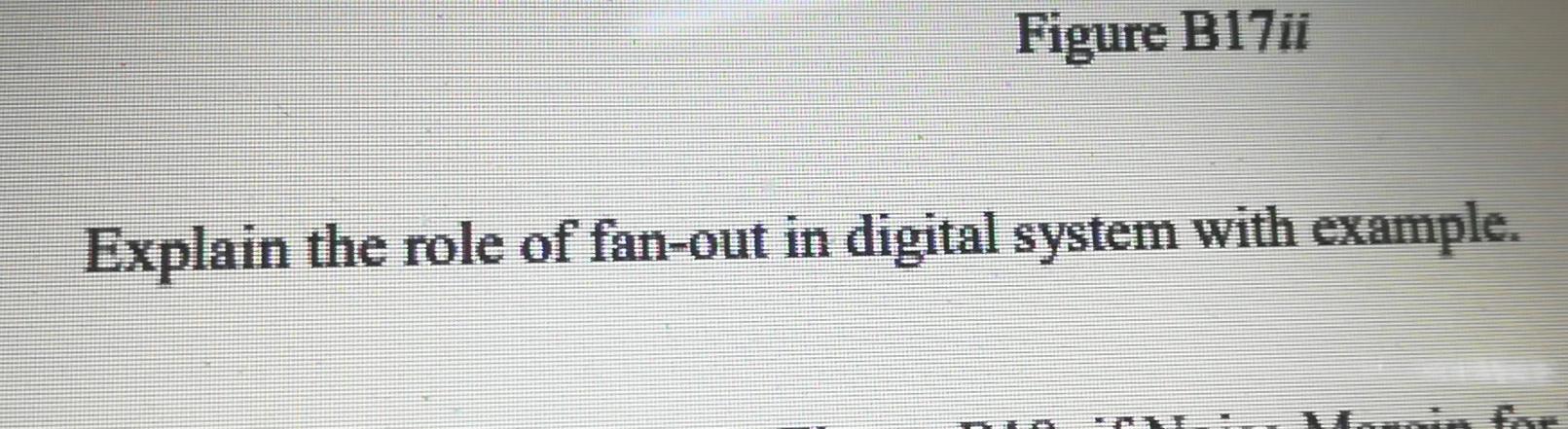 Solved Figure B17 Explain the role of fan-out in digital | Chegg.com