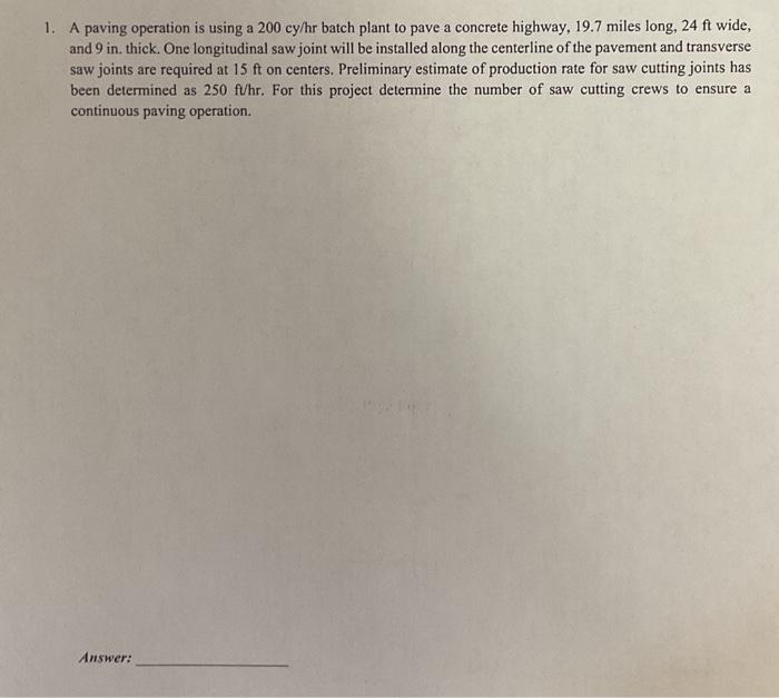 Construction Management problem 9show work. answer | Chegg.com
