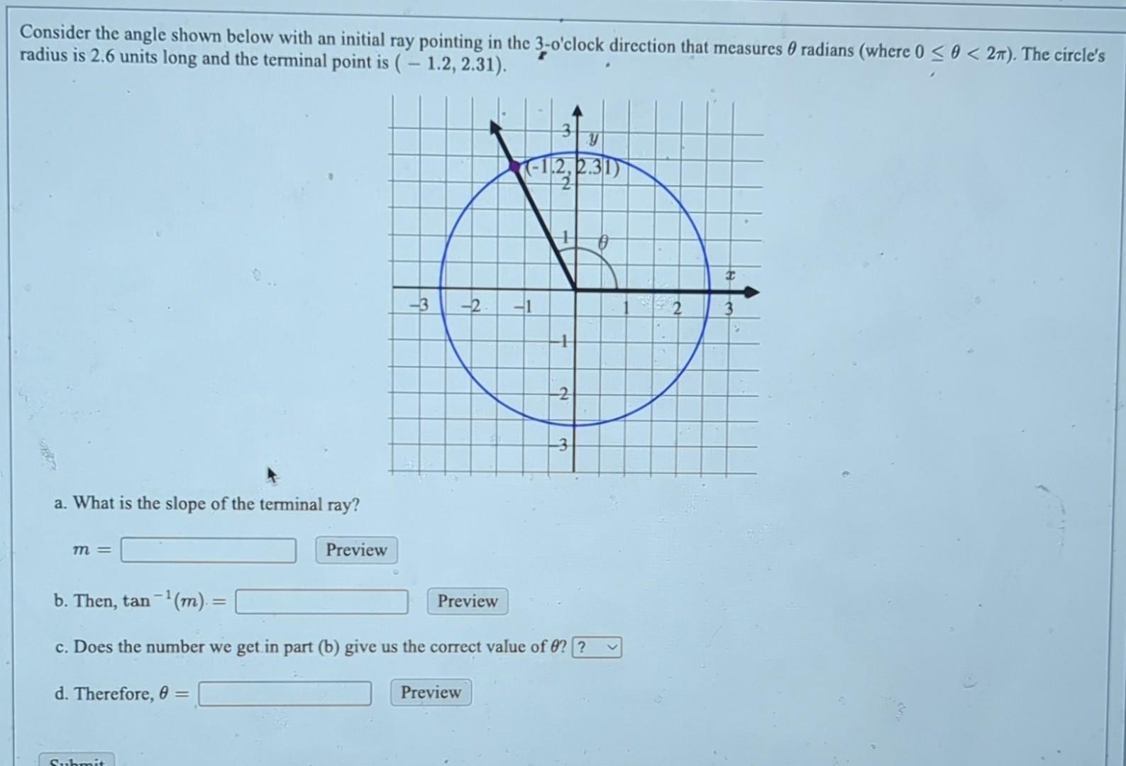 Solved Consider the angle shown below with an initial ray | Chegg.com