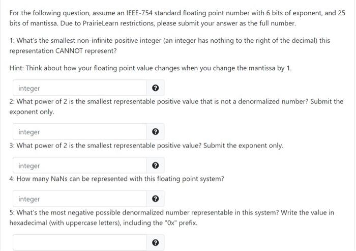 Solved For the following question assume an IEEE-754 | Chegg.com