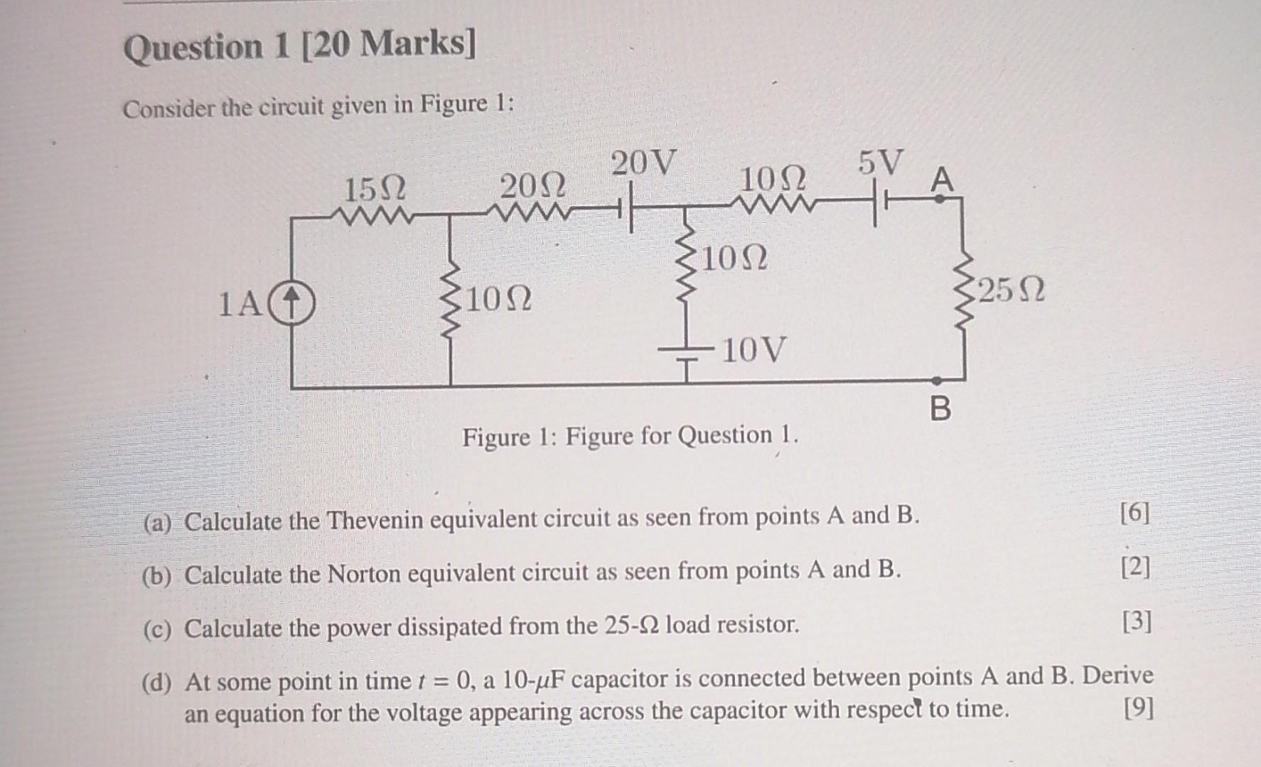 Solved Consider the circuit given in Figure 1: Figure 1: | Chegg.com