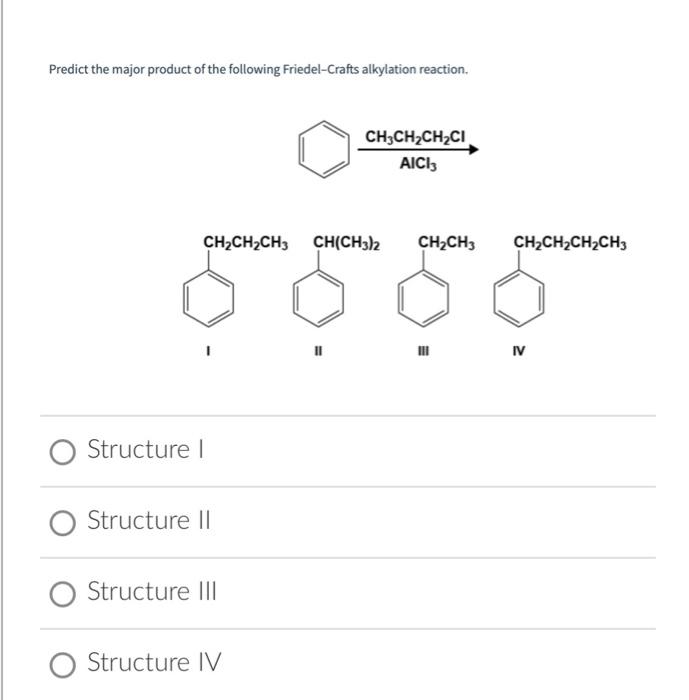 [Solved] Predict the major product of the following Friede