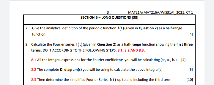 3 MAT21A/MAT216A/WIS31A1_2021: CT 1 SECTION B - LONG | Chegg.com