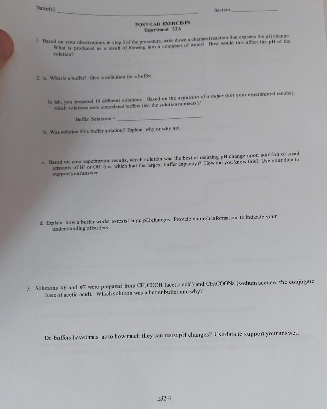 Buffer Solutions - Chemistry Steps