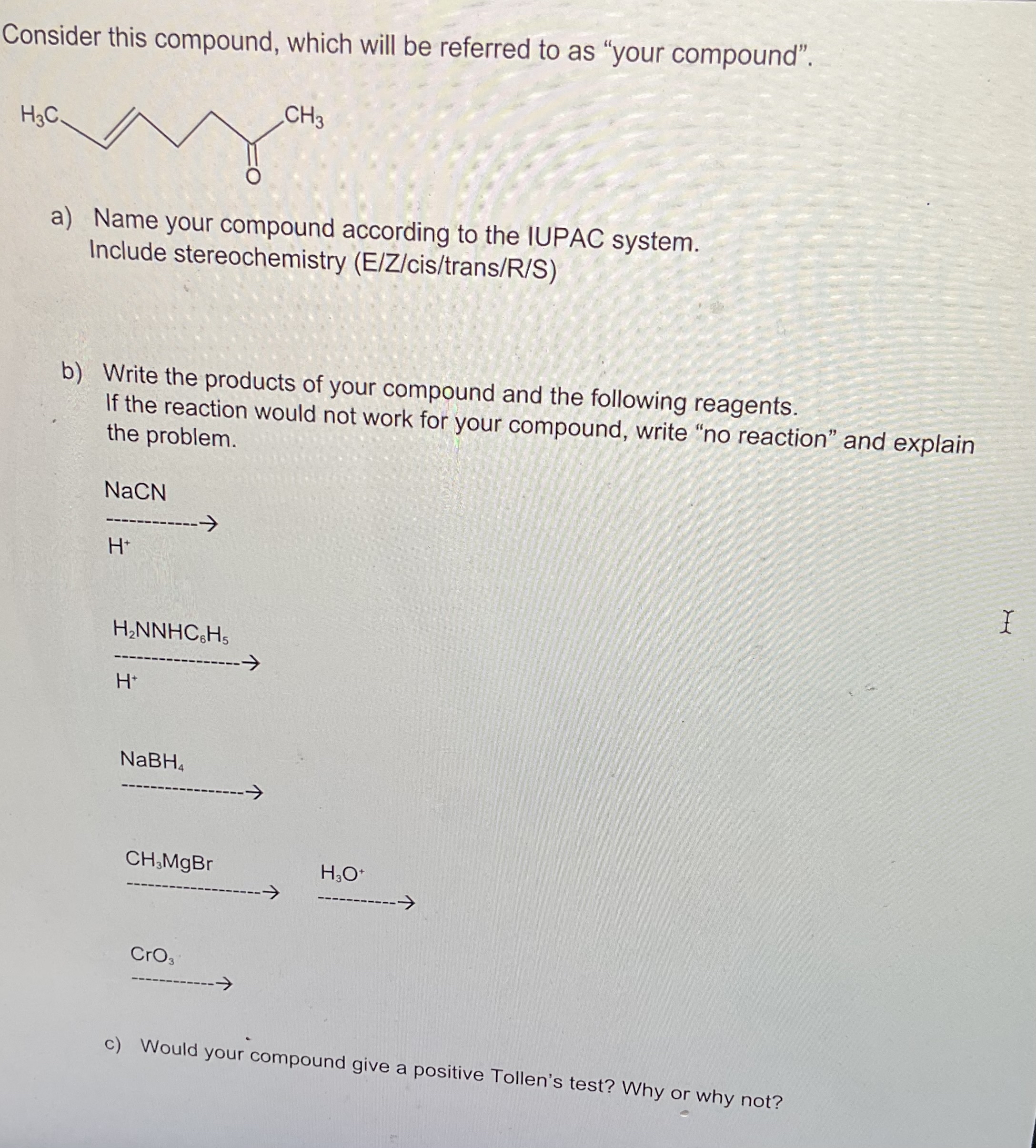 Solved Please answer all questions, thank you! | Chegg.com