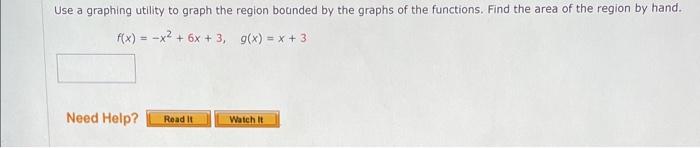 Solved Use a graphing utility to graph the region bounded by | Chegg.com