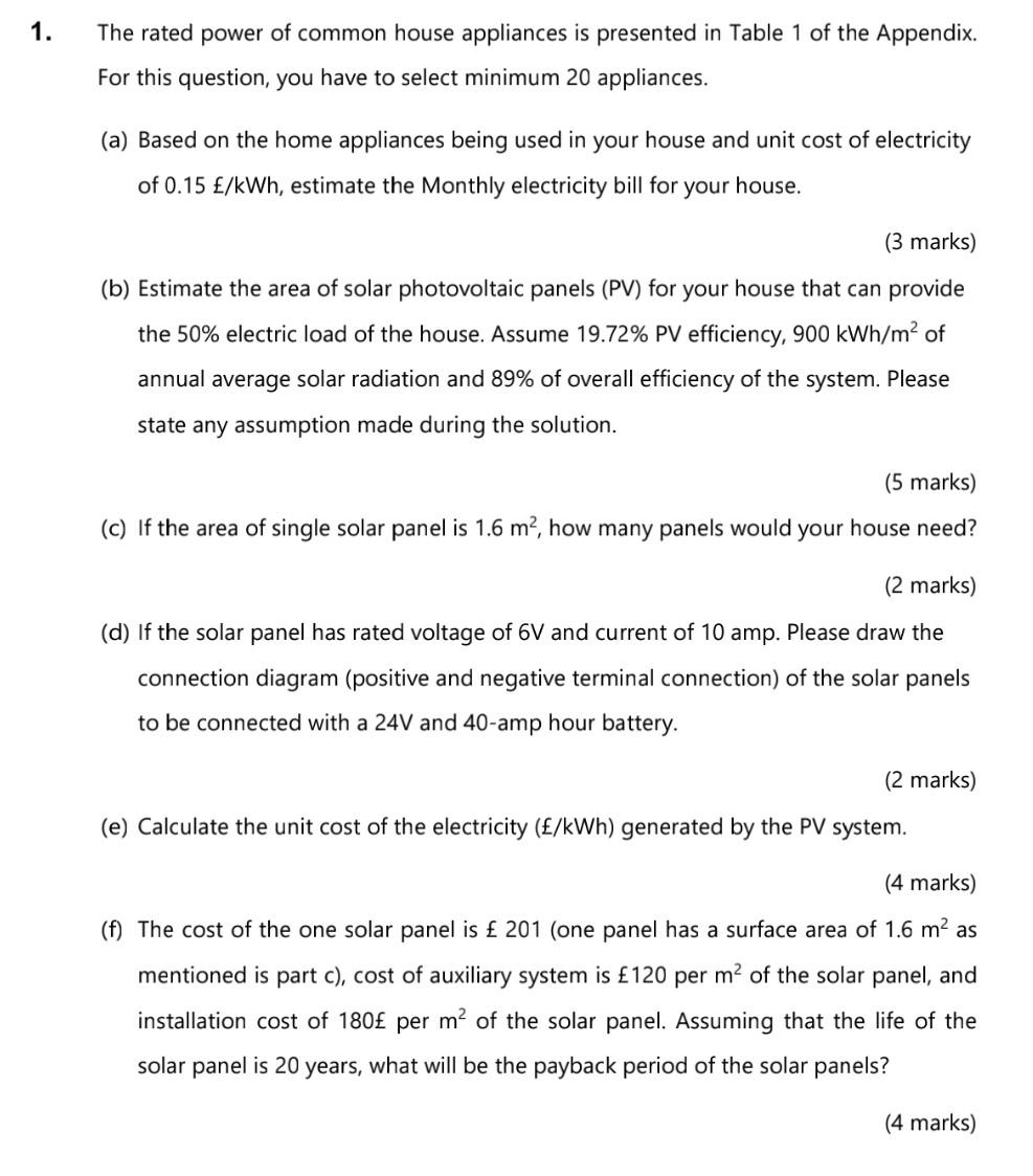 Electrical appliance at home 1 worksheet