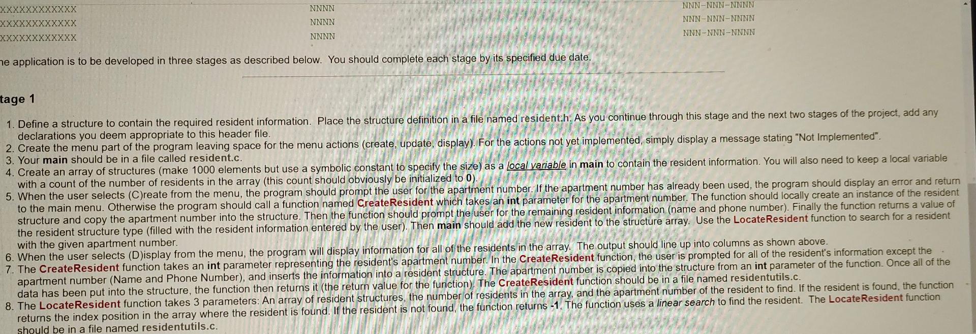 Solved XXXXX NNNN NNNN NNN-NNN-NNNN NNN-NNN-NNNN | Chegg.com