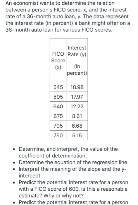 Solved An economist wants to determine the relation between | Chegg.com