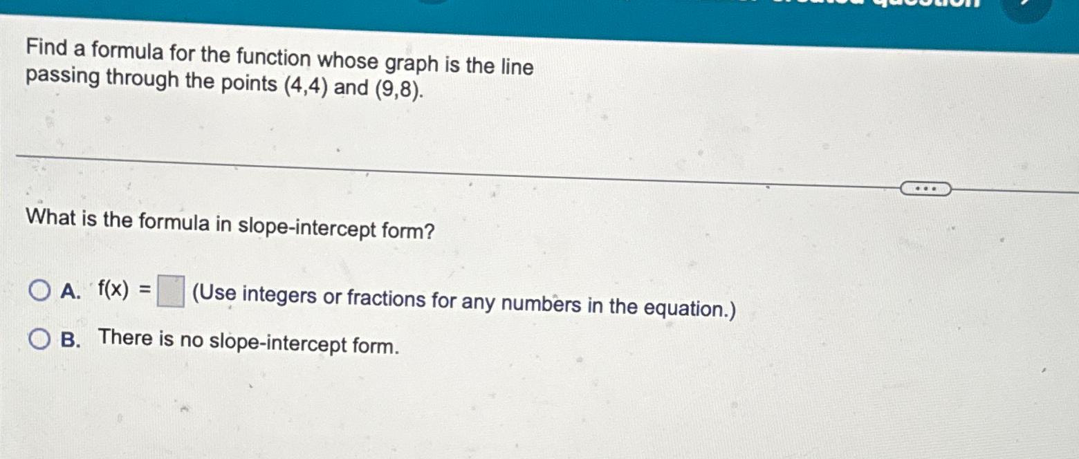 Solved Find a formula for the function whose graph is the | Chegg.com