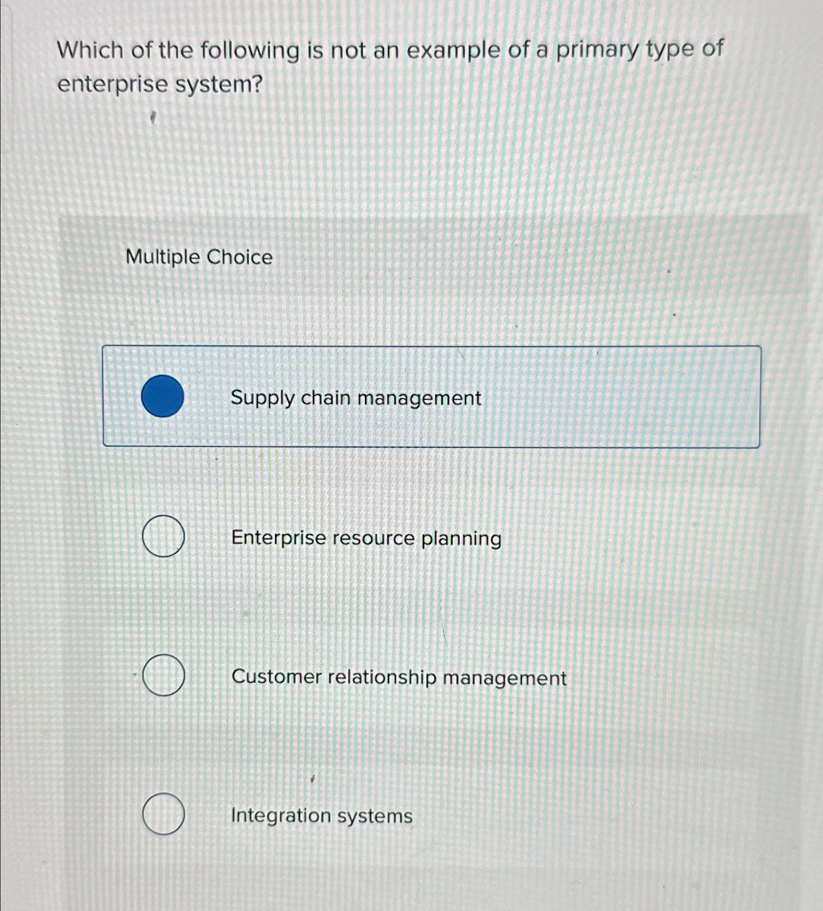 Solved Which of the following is not an example of a primary | Chegg.com