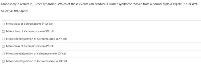 monosomy turner syndrome
