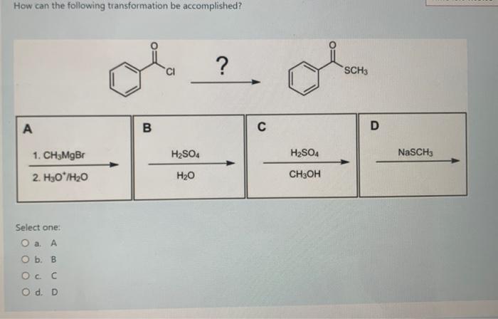 Solved How can the following transformation be accomplished? | Chegg.com